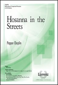 Hosanna in the Streets SATB choral sheet music cover Thumbnail